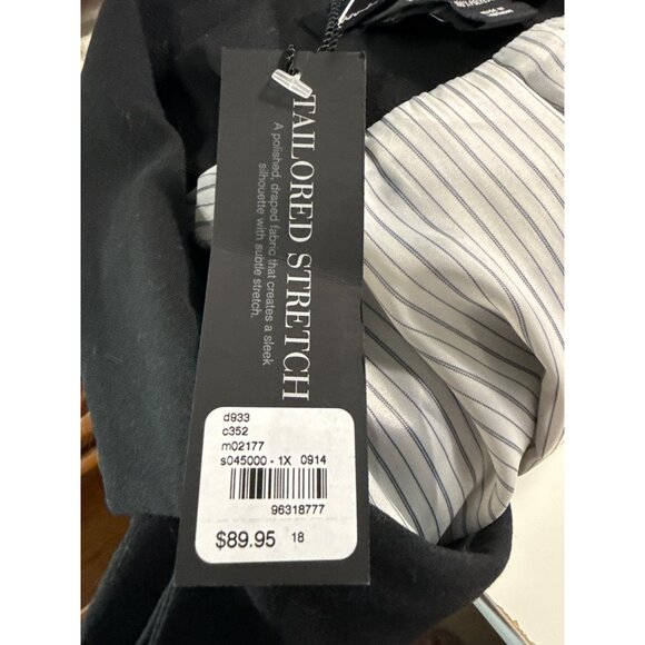 Lane Bryant Womens Size 18 Black Tailored Stretch Blazer Polyester Rayon - Picture 4 of 6